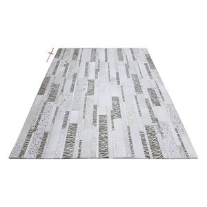 Ensembles de tapis faits main en peau de vache naturelle à poils longs, qualité supérieure, modernes, élégants, pour la décoration intérieure, style artisanal - Product Image 3