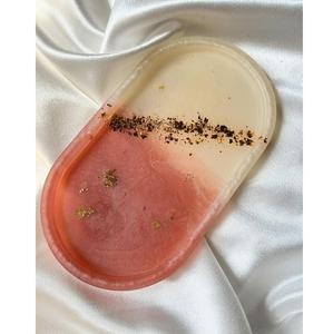 Bandeja de Servicio de Resina, Diseño Moderno y Elegante, para Servir Pasteles, Jugos y Alimentos, para Uso en el Hogar y Hoteles - Product Image 1