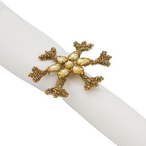 Rond de serviette en perles de verre Rond de serviette en strass pour la décoration de fête Table à manger Tous les jours Un grand décor de table - Product Image 5