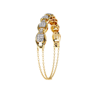Fabulous 18K <b>Gold</b> Lab Grown Diamond Bracelet & <b>Bangle</b> - Product Image 4