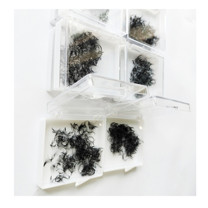 Extensiones de Pestañas de Volumen Completo Hechas a Mano con Pelo Sintético 10D de Entrega Rápida para Uso en Salones de Belleza, Bandeja para Maquillaje Diario Sexy - Product Image 5