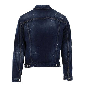 Printemps automne hommes Denim vestes décontracté couleur unie unique Jeans veste hommes Slim Fit coton vêtements d'extérieur vestes - Product Image 2