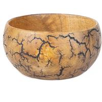 Bol à salade en bois véritable naturel fait à la main en céramique polonaise Technique racine bois sculpté pour bonbons servant commande en gros disponible