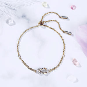กำไลข้อมือเงินแท้ชุบโรเดียม Jeulia Infinity Love ประดับเพชร มุก และเพทาย - Product Image 6