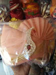 ผ้าโพกหัวชานเดรีอินเดียแบบใหม่ทันสมัยสำหรับงานแต่งงาน งานเทศกาล บาราตี ซาฟา ขายส่ง - Product Image 2