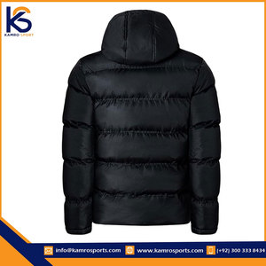 Chaqueta de Lona Acolchada de Alta Calidad para Hombre con Cuello Alto, Función Térmica, Logotipo Personalizado, Impermeable, Reversible, Cálida para Invierno, Venta al Por Mayor - Product Image 3