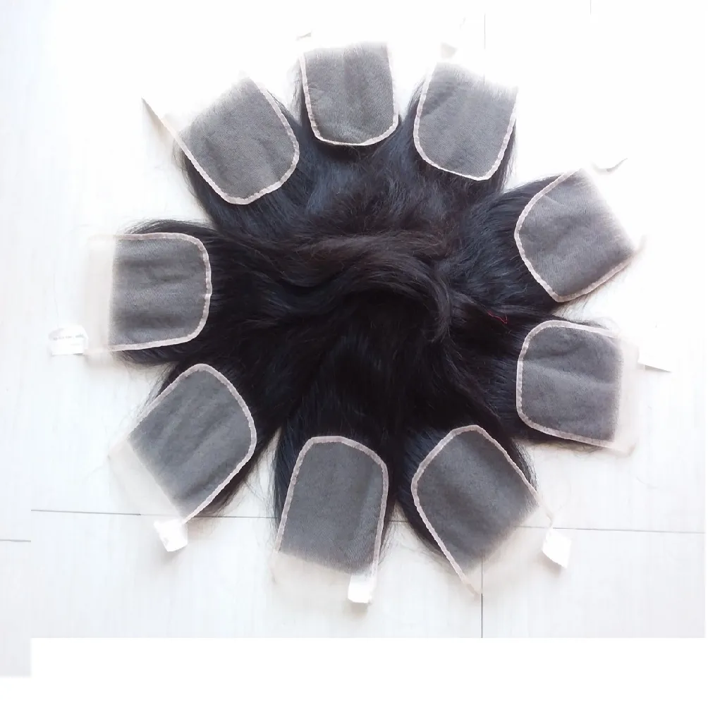 도매 인간의 머리카락 확장 인간의 머리카락 폐쇄 자연 색상 레이스 폐쇄 5x5 수출 준비 무료 샘플 머리카락에서 베트남