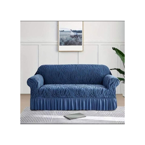 ชุดปลอกโซฟาพิมพ์ลายม้าลายผ้ากำมะหยี่พิมพ์ลายทั้งตัวผ้าคลุมโซฟาผ้ากำมะหยี่พิมพ์ลายม้าลายทันสมัย - Product Image 1