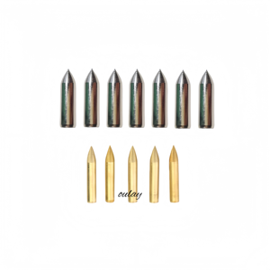 Pointes de flèches en acier argenté pour arc et flèches 5/16 11/32 - Product Image 1
