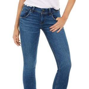 Jeans Hudson da Donna Modello Beth Baby Bootcut a Vita Alta in Denim Blu - Stile Semplice Lavabile - Product Image 2