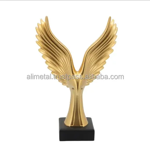 Metall adler Tisch Akzent Skulptur für Büro Desktop Skulptur dekorative Tisch Statue Home Decor Wohnzimmer