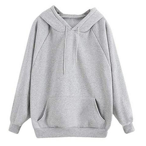 Sweat à capuche en polaire délavé à l'acide pour femmes avec motif solide de décoration de broderie - Product Image 4