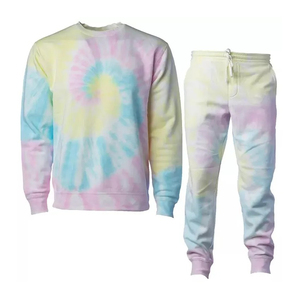 Sudaderas con estampado de logotipo personalizado de diseño superior, conjunto de sudaderas y pantalones de chándal de gran tamaño con lavado ácido de algodón 100% de alta calidad para hombres - Product Image 2