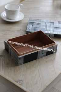 Handmade Resin Inlay Decorative Storage Box Reasonable Price Multipurpose Elegant Look Keepsake Storage Box - Product Image 2