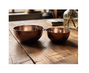 Newest Design Iron Chocolate Bowl Set Of Two Different Sizes Superior Quality <b>Dinnerware</b> Serving Bowls - Product Image 1