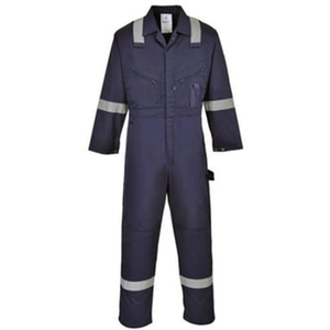 Port West Azul Marino Iona Algodón Overol Hi Vis Overol Logotipo Personalizado Overol Resistente Al Fuego - Product Image 3