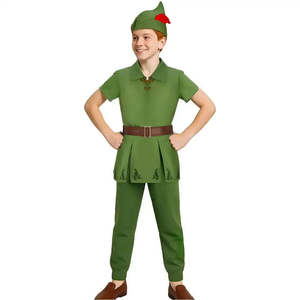 Peter Pan Cosplay Costume for Boys Halloween and <b>Party</b> Featuring Animal Suits and Dresses - Product Image 2