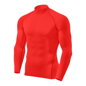 T-shirt de compression à manches longues pour homme avec logo personnalisé, séchage rapide, protection UV, rash guard pour le surf et la natation, UPF 50+ - Product Image 1