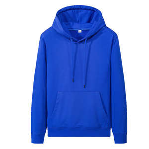 Pull à capuche uni à capuche avec poche Kangroo pour hommes OEM New Fashion custom crewneck Solid hoodie - Product Image 4