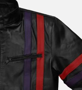 แจ็กเก็ตฤดูหนาวทรงเข้ารูปของผู้ชายเสื้อแจ็กเก็ตหนังออกแบบได้ตามที่ต้องการ - Product Image 6