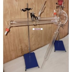 Markham Borosilicate Glass Apparatus Set for Distillation & Reflux Laboratory Equipment Instrument Parts & Accessories - Product Image 2