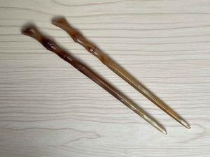 ปิ่นปักผมรูปเขาควายขัดเงาสำหรับผู้หญิงทำจากเขาวัวอุปกรณ์เสริมจากธรรมชาติ - Product Image 4