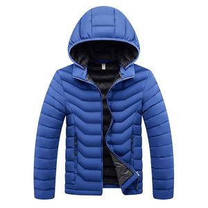 แจ็กเก็ตขนปักเป้าสำหรับผู้ชายสีดำน้ำหนักเบาลายตัวอักษรออกแบบได้ตามต้องการสไตล์สตรีท - Product Image 4