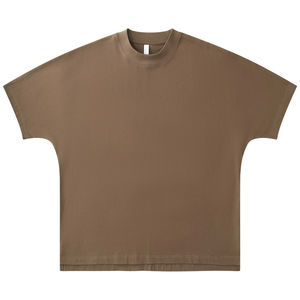 Camiseta de franela de peso pesado de gran tamaño para hombre 245 Gsm 100% algodón sólido de alta calidad en blanco media manga camisas casuales ecológicas - Product Image 2