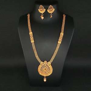 Conjunto de joyería fina Kriaa 1109836A-Collar de piedra austriaca marrón Haram - Product Image 1