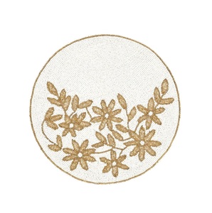 Mantel Individual de Color Sólido con Cuentas para el Hogar, Bodas y Banquetes, Bordado de Alta Calidad, Estilo Vintage, Ecológico, Duradero, Venta al por Mayor - Product Image 2