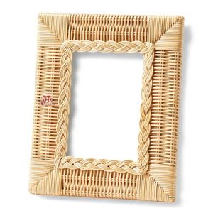 กรอบรูปหวายพร้อมกรอบรูปไม้สีดำของขวัญตกแต่งบ้านกรอบรูปหวายสำหรับตกแต่งเดสก์ท็อป/ติดผนัง - Product Image 6