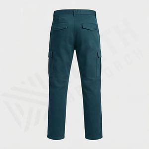 Men's Cargo Pants Flame Resistant 100% Cotton <b>Elastic</b> <b>Waist</b> <b>Work</b> <b>Trousers</b> Heat Resistant Welding Safety Wear Durable Pockets - Product Image 2