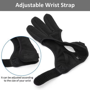 Gants de moto en cuir à doigts entiers compatibles avec les écrans tactiles Fermeture à boucle et à crochets pour hommes femmes enfants - Product Image 3