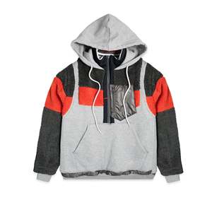 Sudadera con capucha y cremallera de un cuarto Facetasm para hombre, 100% algodón, forro polar, bordado 3D, colores sólidos, tallas XXS XS S M L XL XXL 3XL 4XL 5XL 6XL - Product Image 1