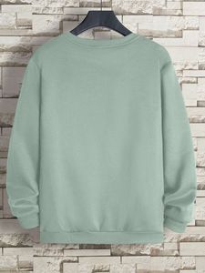 เสื้อสเวตเชิ้ตผู้ชายแบบสวม ดีไซน์ลำลอง ระบายอากาศได้ดี ผลิตจากผ้าฝ้าย 100% แห้งเร็ว ไม่หดตัว ทรงโอเวอร์ไซส์ ลายการ์ตูน - Product Image 2