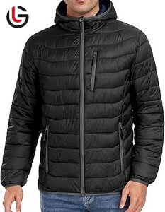 2025 vente chaude hommes High Street Style hiver doudoune matelassé à capuche col fermeture à glissière avant étanche OEM Service - Product Image 3