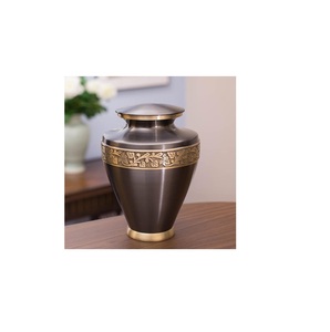 Keepsouvenir peinture bleue WUTH fleur crémation URN funérailles crémation METAL URNS fabrication d'urnes de crémation - Product Image 6