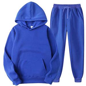 Conjunto Deportivo de Dos Piezas para Hombre, Color Sólido Informal, 100% Algodón, Cortavientos, de Secado Rápido, Talla Grande - Product Image 5