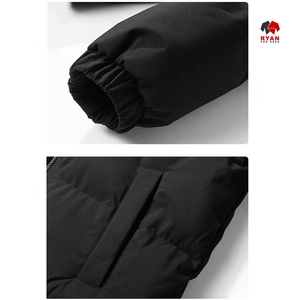 Veste matelassée décontractée pour homme Ryan Pro Gear, fermeture éclair, capuche, unie, imperméable et coupe-vent - Product Image 4