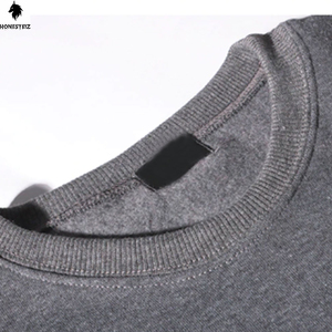 Logo personnalisé 300GSM 100% coton ras du cou sweat hommes décontracté hiver brodé lourd goutte épaule tissu polaire - Product Image 5