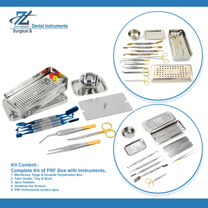 Grf hệ thống thép không gỉ Dụng Cụ Phẫu Thuật thiết lập toàn diện zoha surgico PRF hộp cấy ghép nha khoa phẫu thuật Kit - Product Image 4