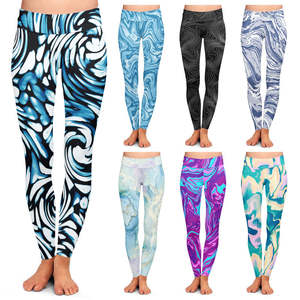 Women High Waist Thick Thermal Leggings With Pocket Polyester Warm Winter Fleece Lined Yoga Leggings - Product Image 6