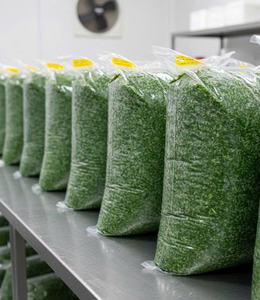 Hojas de Yuca Molidas Congeladas IQF Premium / Hojas de Yuca Picadas Congeladas Listas para Exportar desde Vietnam // Sra. Beatrix - Product Image 1