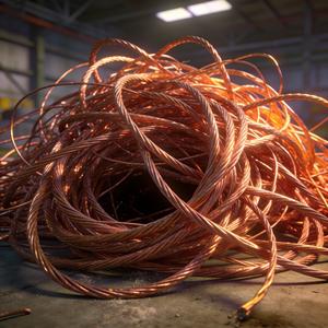 เศษลวดทองแดงสะอาด สีทองแดงสดใส ลวดทองแดงเปลือยบริสุทธิ์ พร้อมสำหรับการหลอมและนำกลับมาใช้ใหม่ - Product Image 1