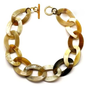 Collar de cadena larga de cuerno de búfalo natural para mujer, accesorios de moda para bodas, precio barato al por mayor - Product Image 4