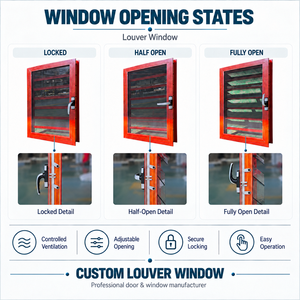 Persiana de vidrio para ventana, vidrio automatizado, <span class=keywords><strong>celos</strong></span>, persiana, ventanas, persiana aireadora, ventanas, cuchillas de vidrio - Product Image 4