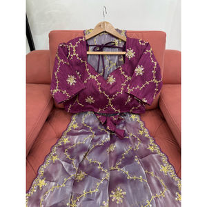 สั่งซื้อผ้าซิมมี่ ชู แบบหนา งานปักดิ้นเลื่อม สองด้าน พร้อมเสื้อโมโนเบนกลอรี สำหรับงานปาร์ตี้ ราคาถูก จำนวนมาก - Product Image 1