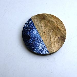 <b>BLUE</b> RESIN Stone <b>Coasters</b> Mat Pad High Quality Handmade Product - Product Image 1