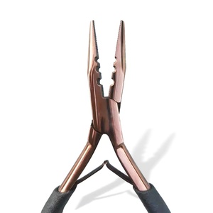 Kit d'outils d'extension de cheveux professionnels de haute qualité pour femmes 3 trous pince rasoir ciseaux Salon qualité usine en gros - Product Image 5