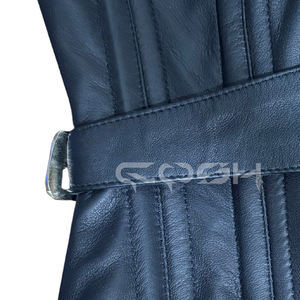 ผู้จำหน่ายชุดคอร์เซ็ทหนังสีดำรัดเอวแบบไม่มีโครงเสริมใต้หน้าอก สำหรับใส่ไปเที่ยวคลับ พร้อมเข็มขัดหนังปรับได้ด้านนอก - Product Image 6